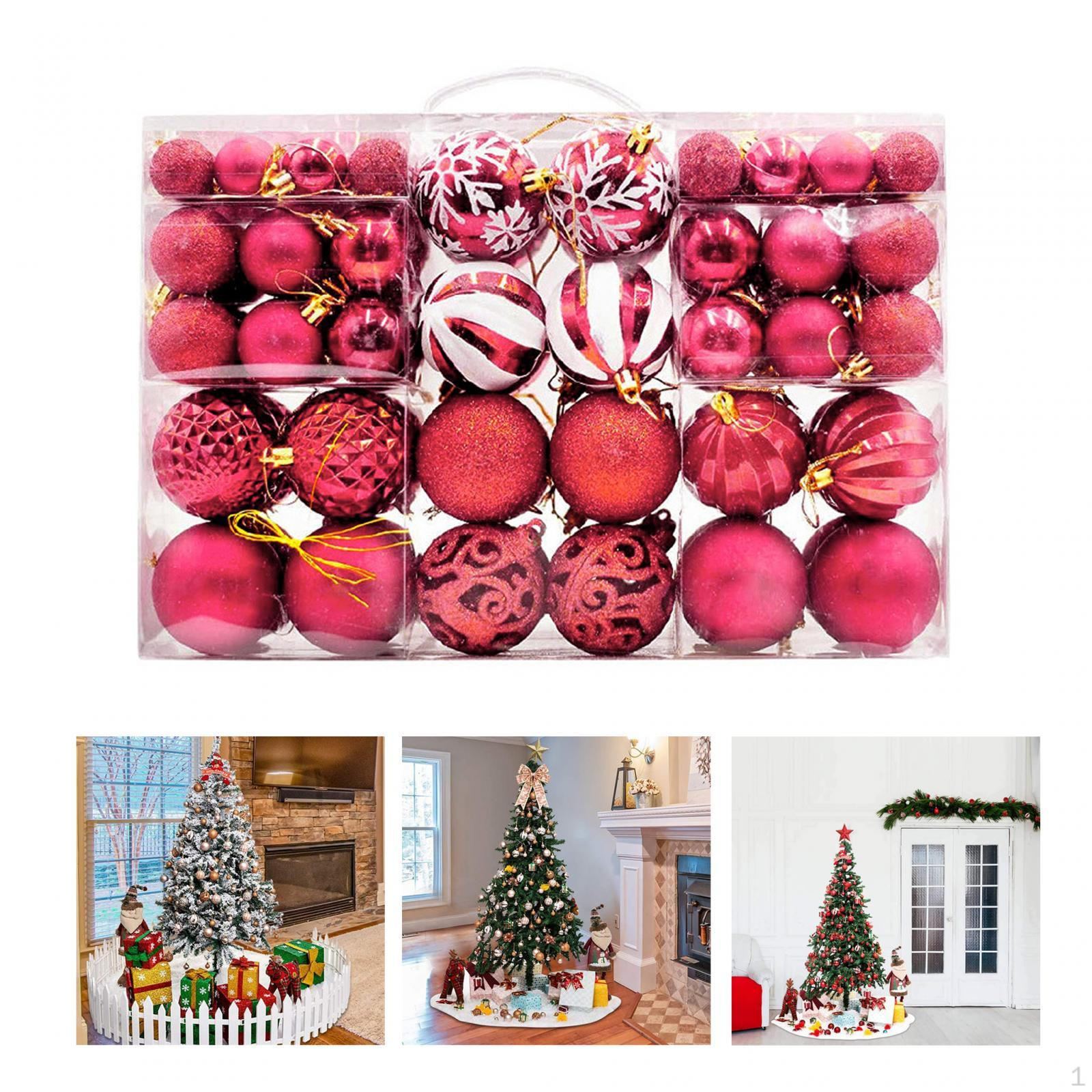 100 Pieces Christmas Balls Tree Decorations DIY Projects Hanging Ornaments Xmas Ball