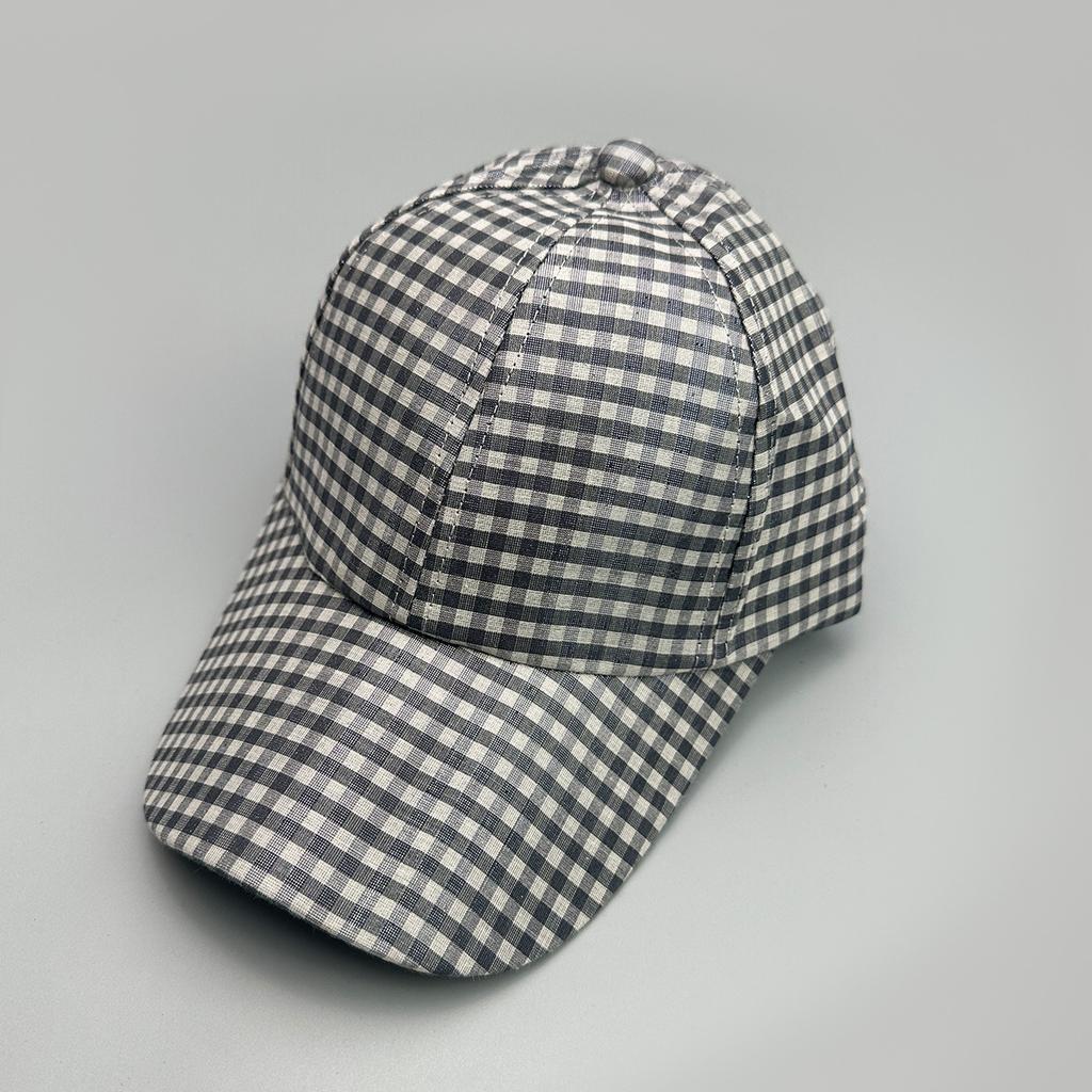 Fashion Small Plaid Classic Baseball Cap Men And Women Versatile Casual Personality Sunshade Cap