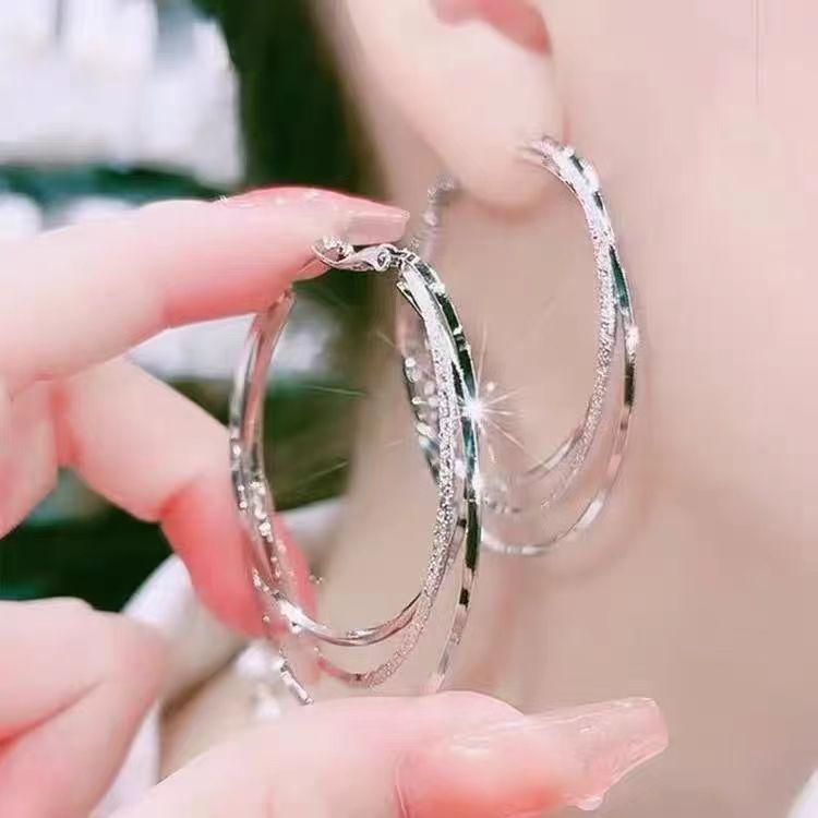 Elegant High-End European & American Hoop and Stud Earrings for Women