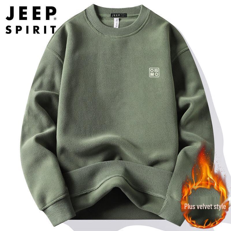 JEEP SPIRIT Men s Fleece-Lined Winter Sweatshirt XL
