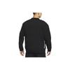 Nike Solid Logo Stripe Cotton Crew Neck Side Button Pullover Long Sleeve Sweatshirt Men Sweatshirt Black DD7017-010