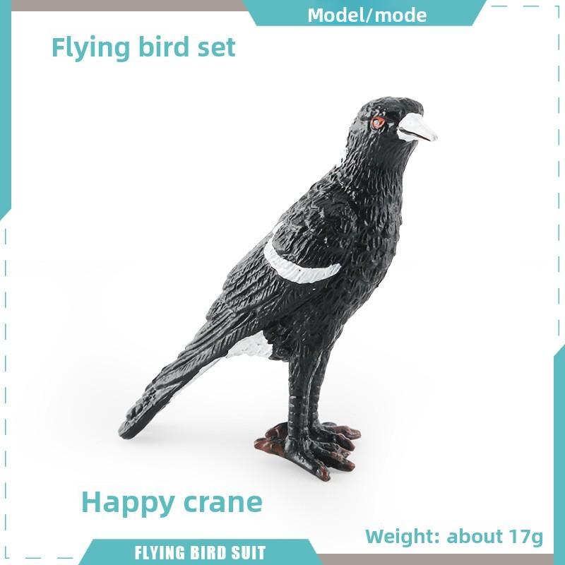 Pvc Bird Magpie Pigeon Model Set With Realistic Design For Nature Decor And Collectors