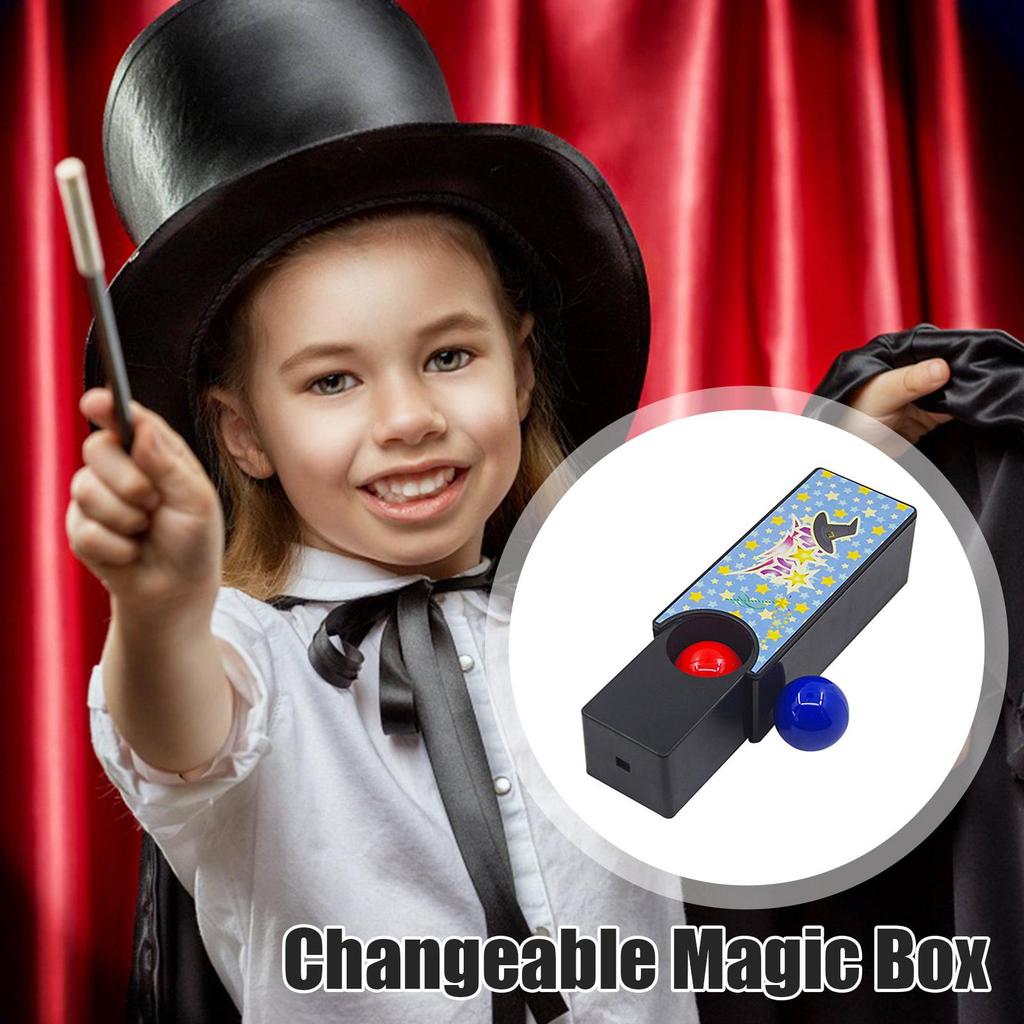 Changeable Magic Box Puzzle Interaction Close-Up Magic Props Tricks Classic Funny Gadgets Kids Toys