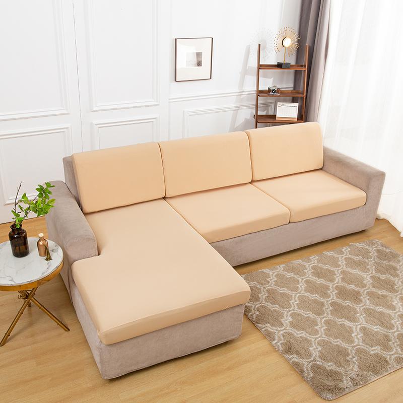 Elastischer, schlichter Sofa-Kissenbezug, leichter, atmungsaktiver Stoff, Sofabezüge für Wohnzimmer, waschbarer Möbel-Couch-Schutz