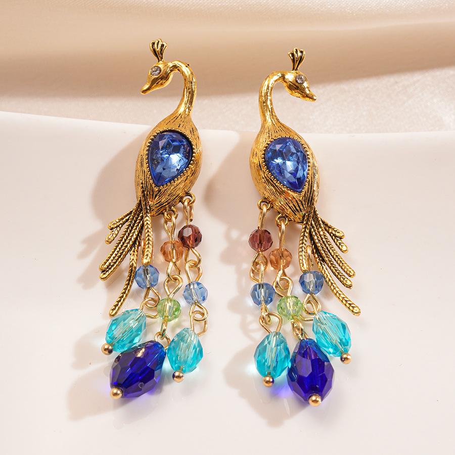 

Geometric Tassel Earrings, Palace Style Exaggerated High-end Earrings