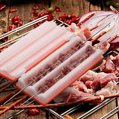 Outdoor BBQ Kebab Maker Machine Meat Stringer Grill Tool for Beef Pork Kitchen Camping Party Accessories Weber Grill Accessories