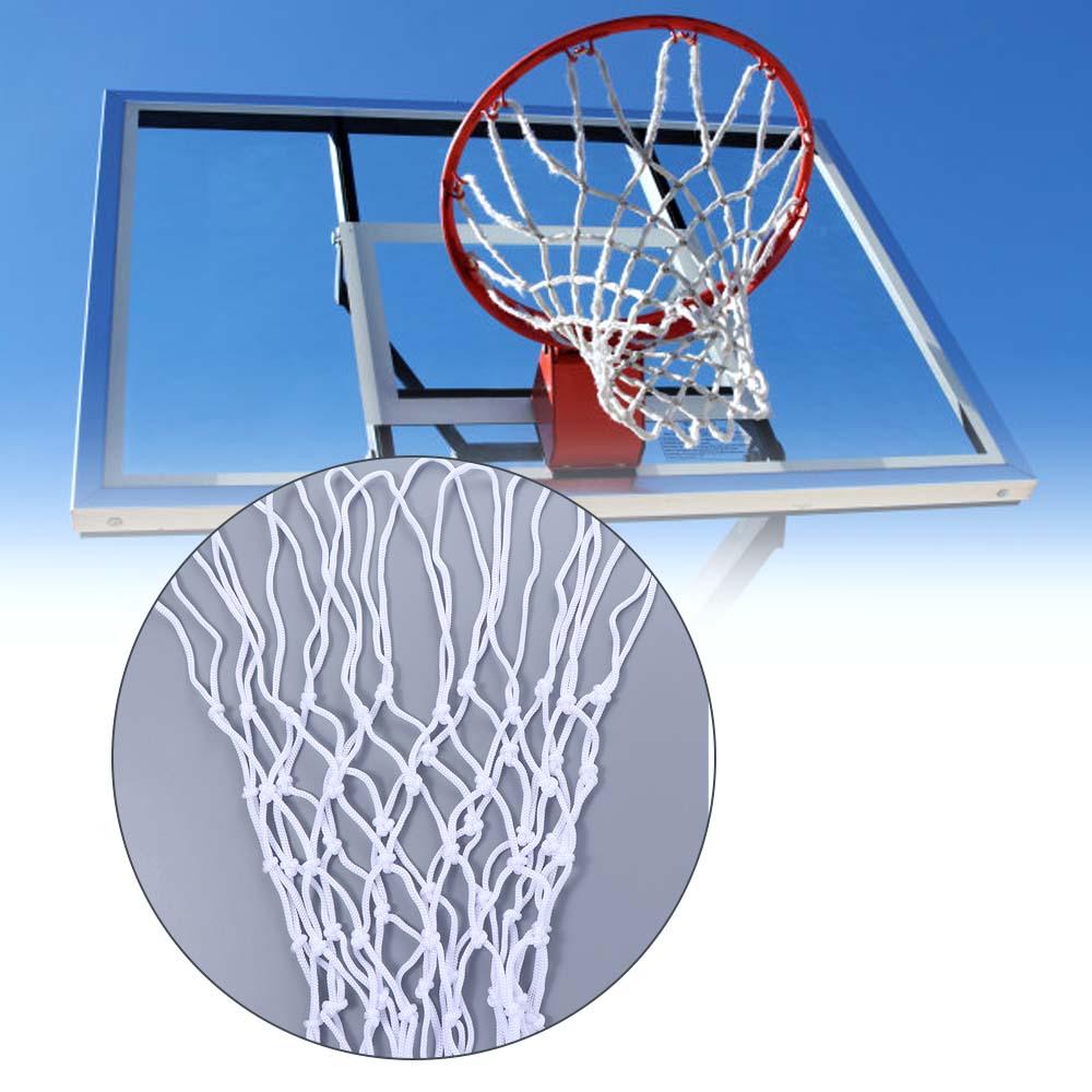 

Loops Fits Nylon Durable Rugged standard size Mesh Net Basketball Net білий