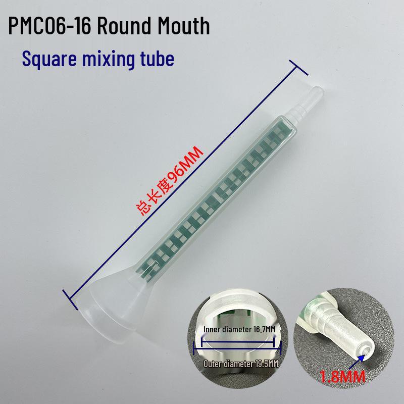 

Square AB Glue Mixing Nozzle with Spiral Tube Tip