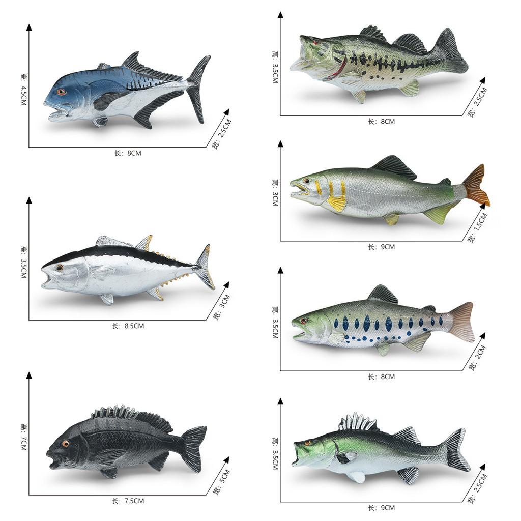 Marine Tuna Animal Salmon Resin Model Toy For Kids Display Gifts Decoration