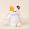 Cute And Charming Creative Animal Cat Plush Backpack Bear Elephant Sheep Doll Bow Gentle Plush Shoulder Pouch Birth Date Present