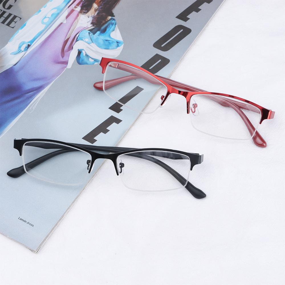 Women Half Frame Optical Prescription Eyeglasses Myopia Glasses Computer Goggles Short-sighted Eyewear