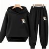 Children Unicorn Hoodie 3-12 Years Boys Girls Red Casual Tops+Pants Sets Long Sleeves Autumn Fashion Kids Clothes