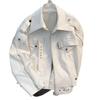 2025 High Street Herren Leder Motorradjacke dekonstruiert - Trendy, Locker, Cool Frühling/Herbst Kurzer Stil