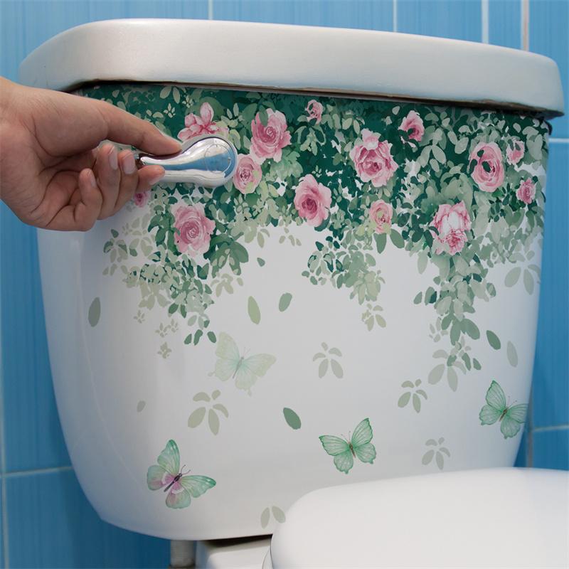 30*25Cm Rostlina Květina List Samolepka na Zeď Kreativní Dekorativní Toaleta Restaurace Koupelna Komerční Samolepka na Zeď