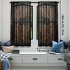 Nostalgic Style Wooden Door Pattern Curtains Suitable Bedroom Bathroom Living Room Dining Study Office Curtain Set Of 2 Made Polyester Washable