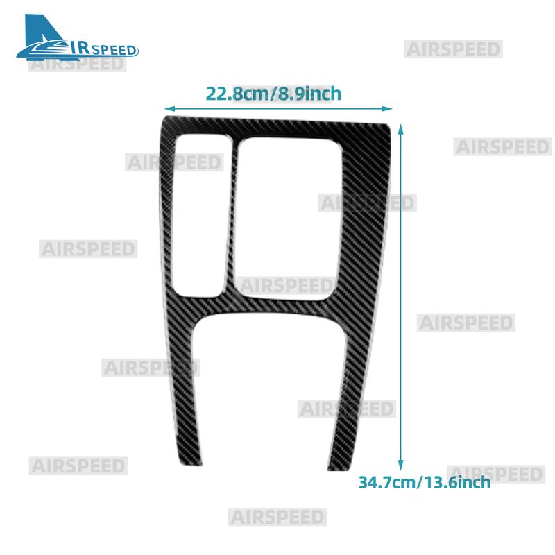 Für Honda Civic Type R 11. FL5 2024 2025 Echter weicher Kohlefaser-Aufkleber LHD RHD Auto-Schaltknauf-Panel Innenverkleidung