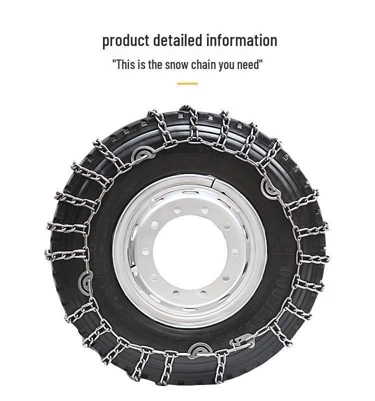 Thickened Snow Chains for Dongfeng, FAW, Sinotruk, Jiangling, Yuejin Trucks