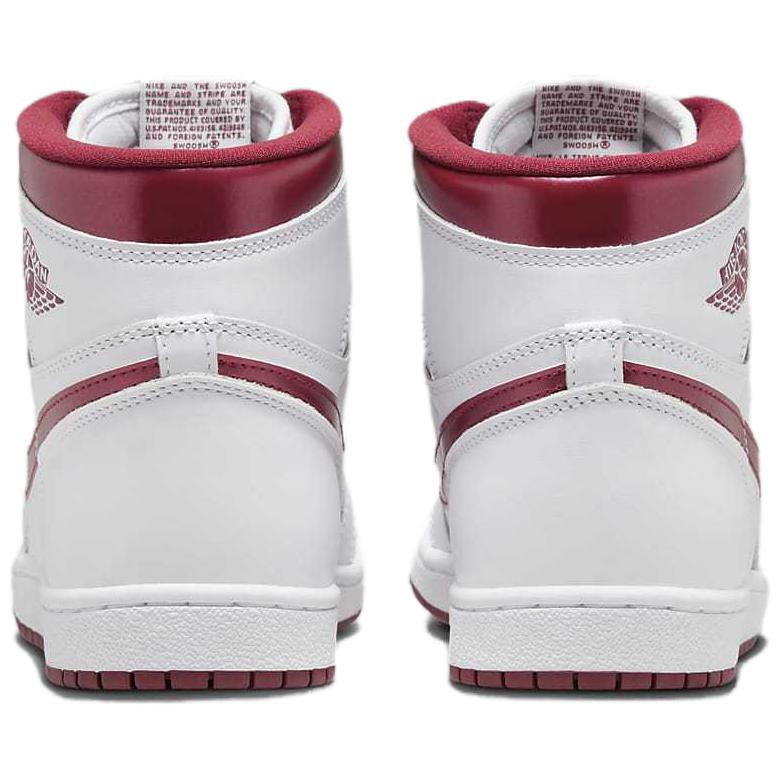 Buty Unisex Air Jordan 1 Retro High 85 OG Metallic Burgundy Białe Team-Red BQ4422-161