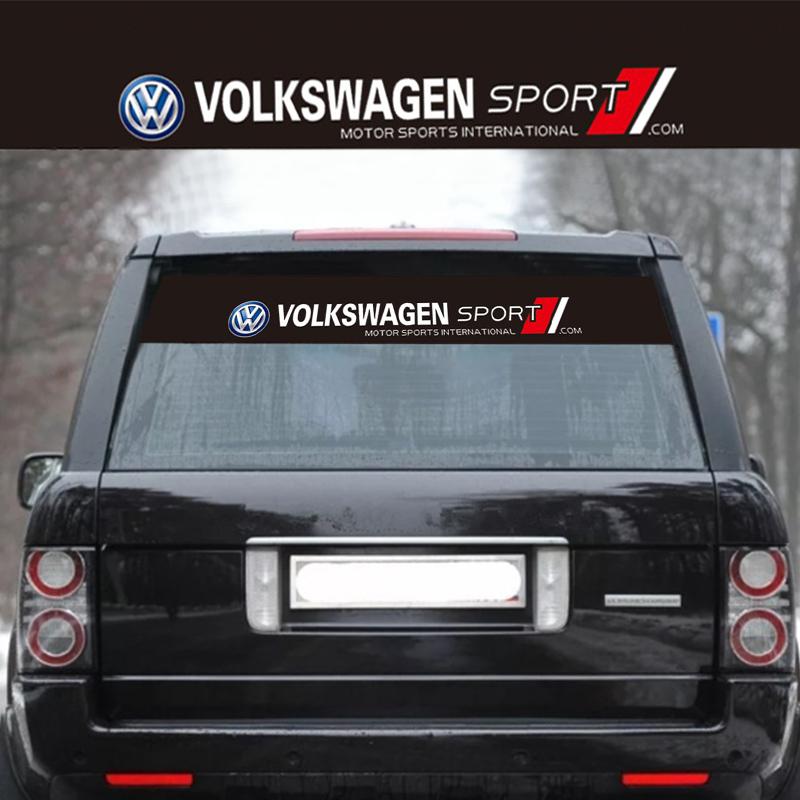 Hot Car Front Rear Windshield Decal Sticker Decoration Accessories tool For Volkswagen VW Scirocco Golf Amarok T5 Phaeton Teramo
