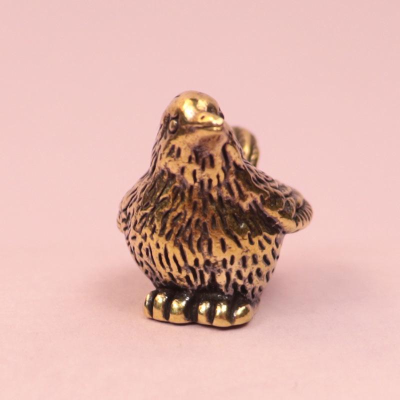 

Small Sparrow Statue Metal Brass Tea Pet Table Ornament Home Decoration Accessories Retro Bird Animal Figurines Miniatures Craft 1pc