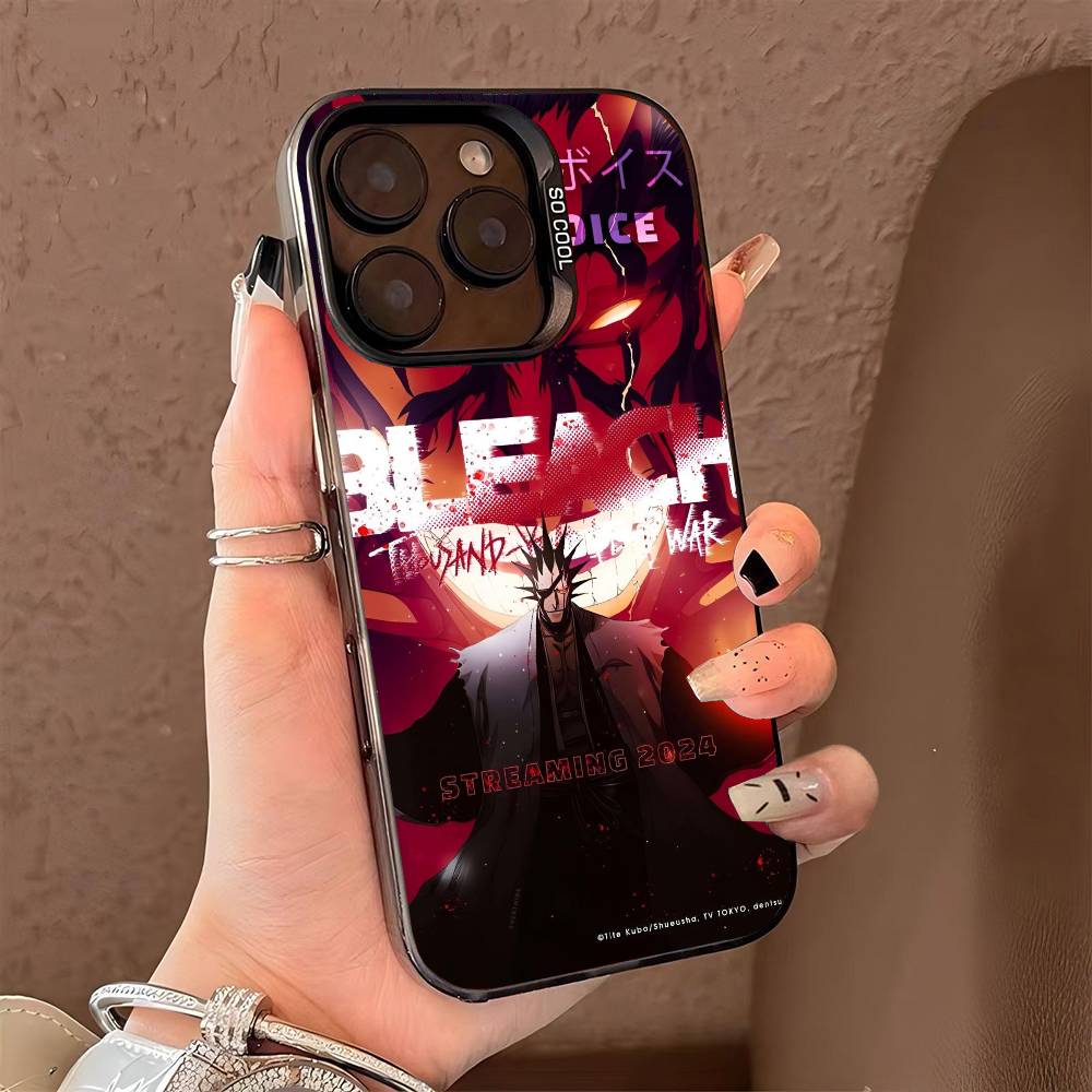 Heiße B-Bleach Handyhülle für iPhone 17 17Air 16 15 14 13 12 11 Pro Max Plus Bunt Silber