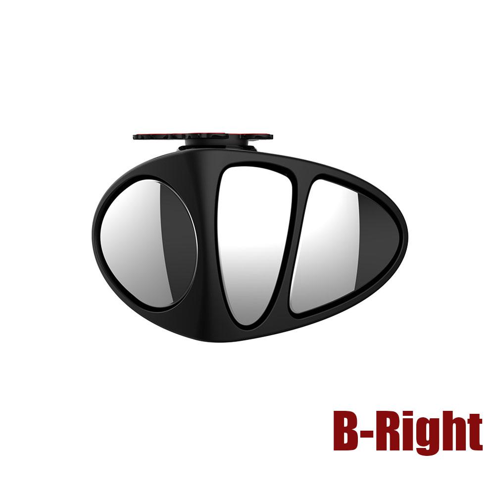 

3 в 1, вращающееся на 360 градусов трехстороннее зеркало для слепых зон, зеркало заднего вида для слепых зон автомобиля, выпуклое зеркало для слепых зон справа / слева, универсальное зеркало