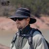 9248 Summer Big Brim Sun Hat Children Outdoor Mountaineering Fishing Sun Protection Hat Men's Color Matching Quick Drying Bucket Hat
