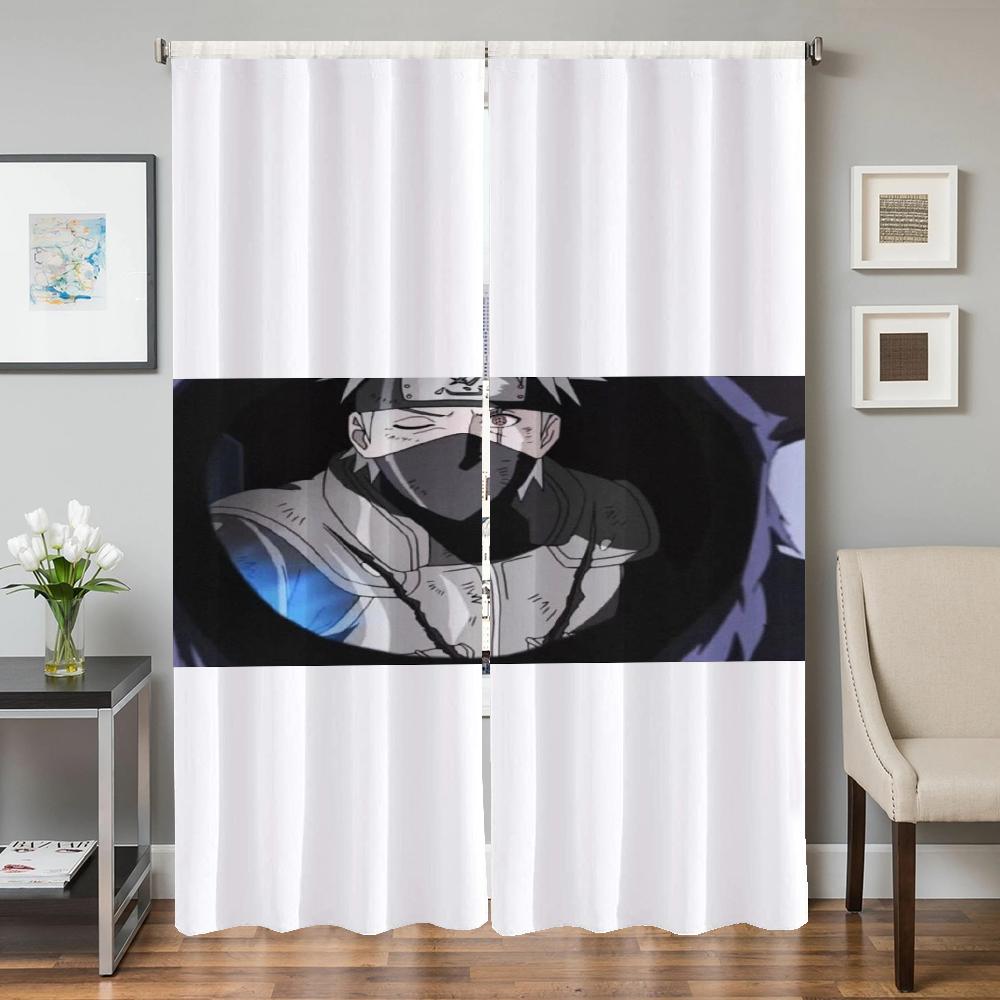 

Домашний интерьер Кухня Шторы для гостиной 2 шт. Плотные шторы Дверная штора N-naruto-o Раздел Спальня Украшение W132xH241cmx2pcs-CL