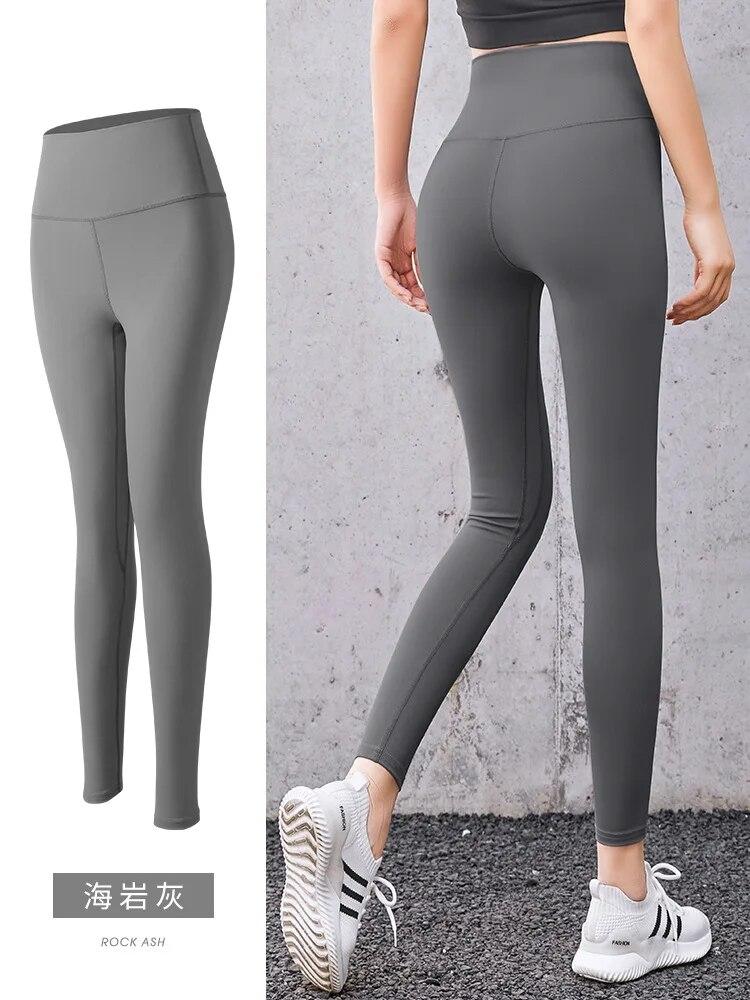 Women Fitness Yoga Pants High Waisted Elastic Hip Lifting Running Sports Leggings Women Skinny Leggings Gym 30673