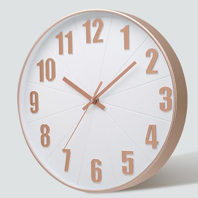 Reloj de Pared Silencioso de 12 Pulgadas 30CM, Creativo y Moderno, Reloj Minimalista Digital Tridimensional para Sala de Estar Doméstica