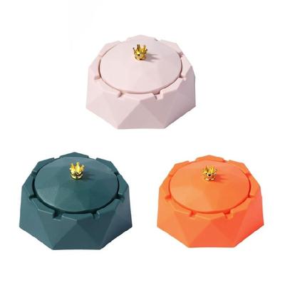Crown Ashtray Decorative Diamond Shape Home Bedroom Dormitory Decoration
