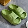 Superweiche, dicke Plateau-Slipper aus Eva für Damen, minimalistische und bequeme rutschfeste Hausschuhe für das Badezimmer im Innenbereich, Hausschuhe für Damen