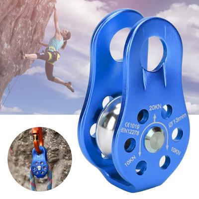 Outdoor Rock Climbing Pulley Fixed Sideplate Single Pulley High Altitude Survival Tool Gear