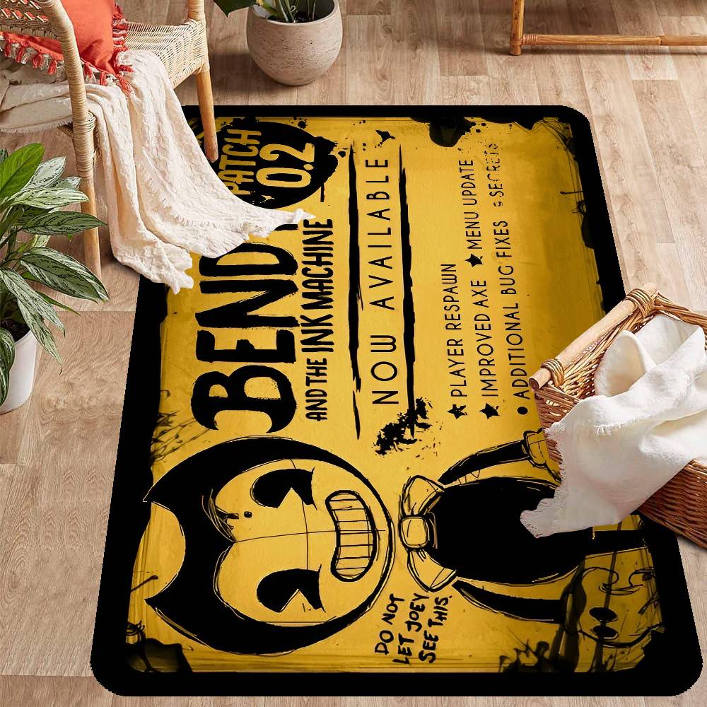 B-Bendy And The Ink M-Machine Door Mat Washable Non-Slip Living Room Sofa Chairs Area Mat Kitchen Doormat Area Rug