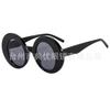 New thick-edged large round sunglasses exaggerated retro shape personalized niche street shooting catwalk outdoor sunglasses