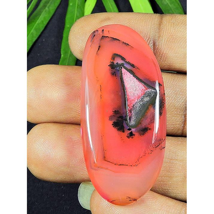 

73Cts. Dyed Onyx Agate Oval Shape Cabochon Loose Gemstone 23X48MM SK-4315