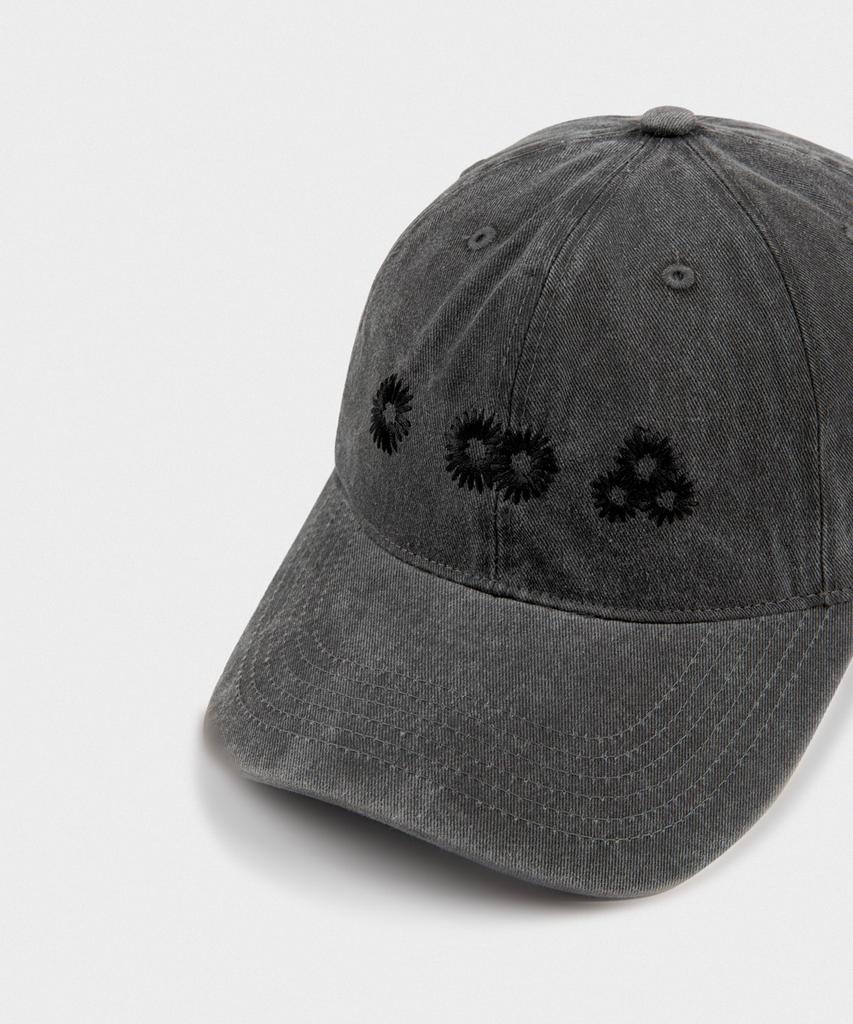 Maidibbeullumemolijeu Newvy Logo Peach Ball Cap (Charcoal)