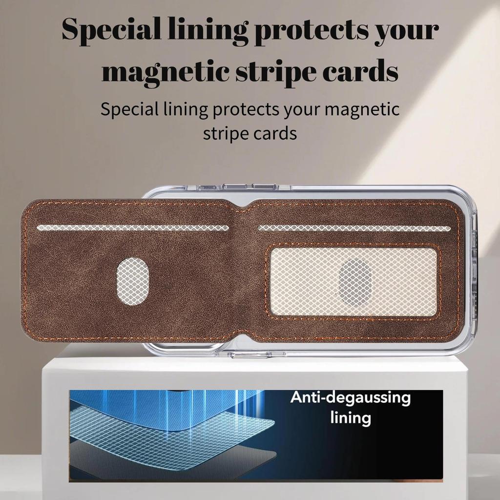 Portafoglio Magnetico in Pelle di Lusso Porta Cellulare Supporto Per iPhone 16 15 Plus 14 13 12 Pro Max 15Plus Antiscivolo Manicotto Blocco RFID Custodia Porta Carte di Credito/Identità