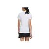 Adidas Solid Color Quick-Dry Sports Polo Shirt Women Tops White DV2254