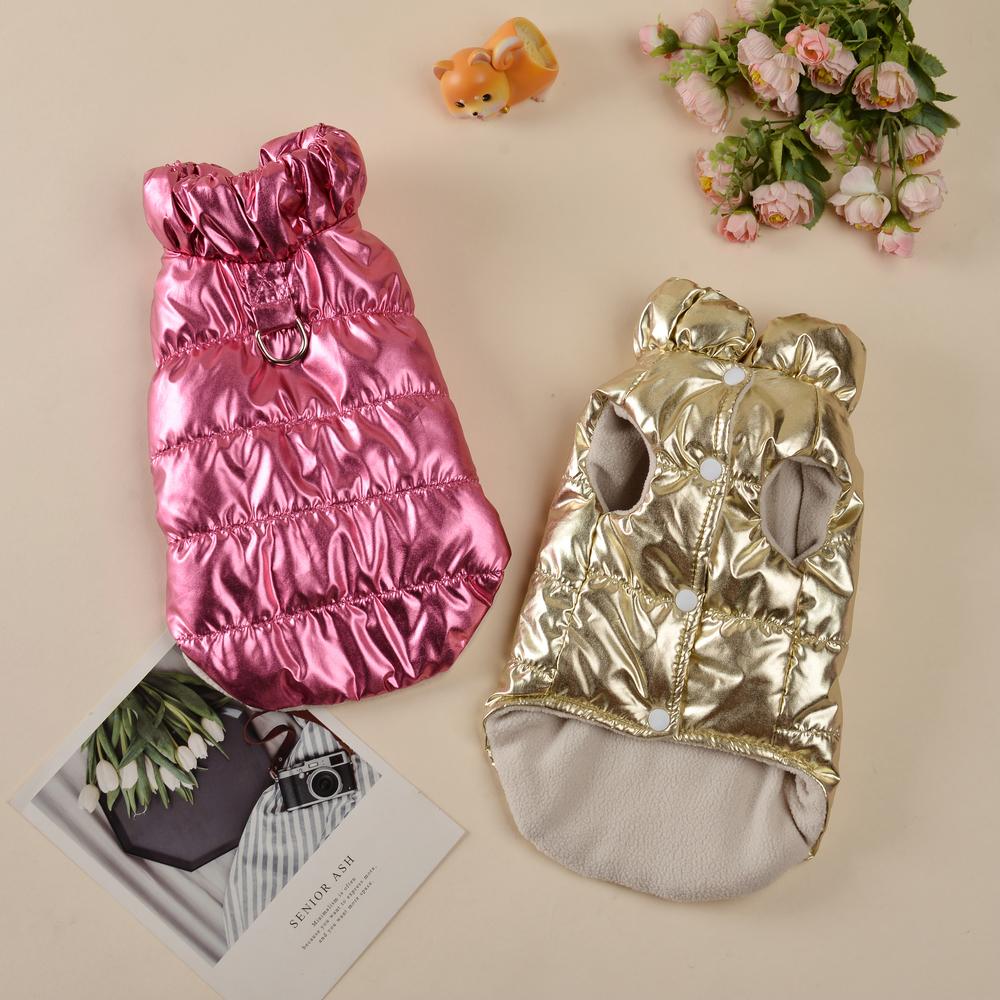 Dog Coat Winter Waterproof Clothes For Small Medium Dogs Cats Warm Fleece Puppy Vest Jacket With D-ring Yorkie Chihuahua Costume
