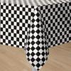 Black and White Table Cover Plastic Table Decorative Cloth  Birthday Party