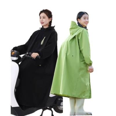 Couture Raincoat for Long Rain with Brim and Visor LCLuLu Cycling, Sleeves, Backpack, Commuting, School, Poncho, Motorcycle, Women's, Men's, (JP,