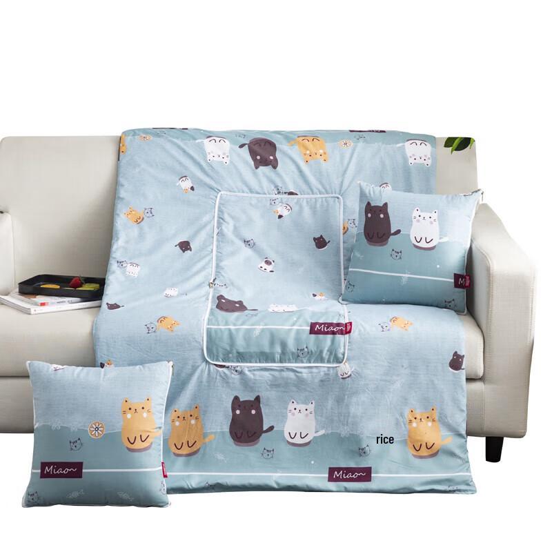 Faunen FN-R723 Cat Print Decorative Pillow Quilt