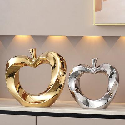 2 Stück/Moderne Wohnzimmer Apfel Dekorationen, Leichter Luxus, High-End, Eingangsbereich, Weinschrank, TV-Schrank Dekorationen, Hoch