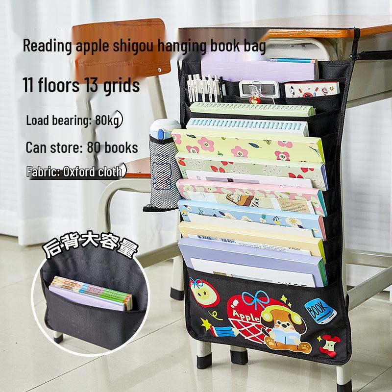 Fresh Color Hanging Book Bag & Desk Organizer for High School Students