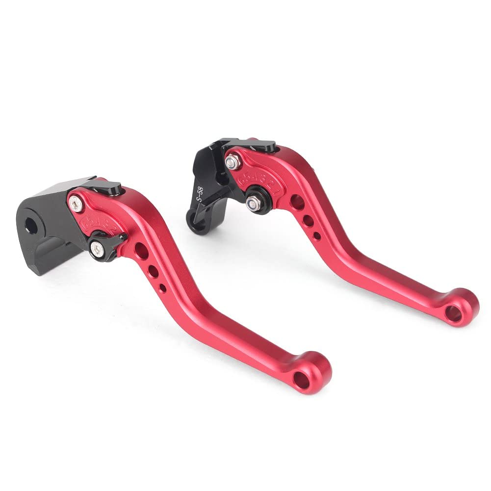 AL-mart Motorcycle Short Style Brake Levers Clutch Levers Levers Set 6 Levels Adjustable for Honda VTR1000F 1998-2005, CBF1000 2006-2009