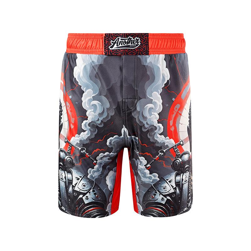 Mechanical Buddha MMA Sanda Fighting Boxing Training Pants Fitness Sports Boxing Shorts S