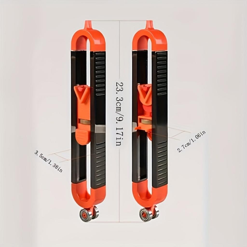 Precision Woodworking Tool Set with Locking Mechanism - Adjustable Irregular Curve and Contour Marker Ruler, Durable Plastic/Metal,Woodworking Tools