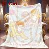 Kiki & Lala 2D Flat Pattern Flannel Blanket High quality All Seasons Warmth and Comfort Perfect for Christmas Gifts.NMT0928612
