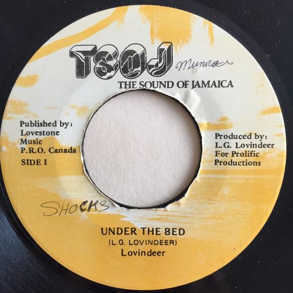

7-дюймовий запис LLOYD LOVINDEER Under The Bed NONE TSOJ 1988 Ямайка Реггі Ска Даб Вживаний
